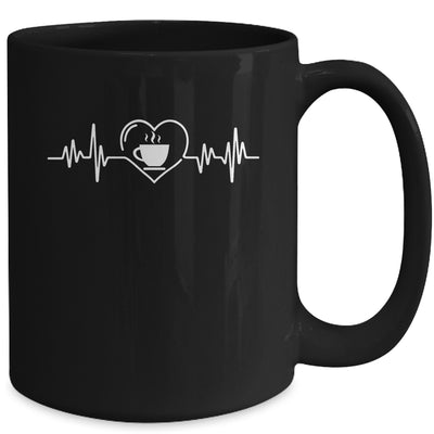 Funny Barista Heartbeat Design For Men Women Coffee Lovers Mug | teecentury
