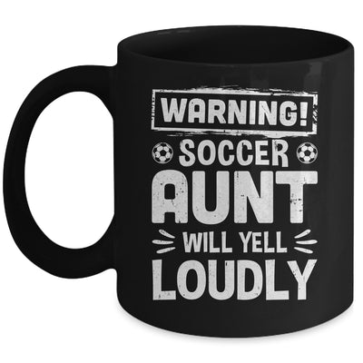 Funny Baseball Aunt Warning Baseball Aunt Will Yell Loudly Mug | teecentury