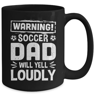 Funny Baseball Dad Warning Baseball Dad Will Yell Loudly Mug | teecentury