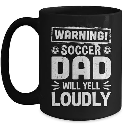 Funny Baseball Dad Warning Baseball Dad Will Yell Loudly Mug | teecentury