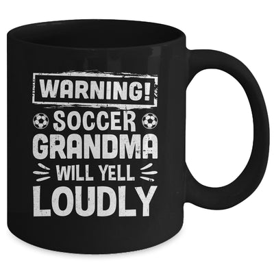 Funny Baseball Grandma Warning Baseball Will Yell Loudly Mug | teecentury