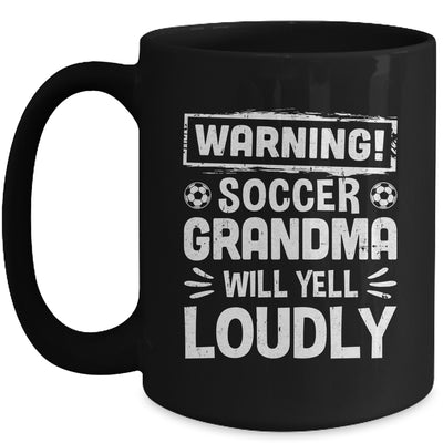 Funny Baseball Grandma Warning Baseball Will Yell Loudly Mug | teecentury