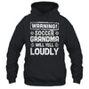 Funny Baseball Grandma Warning Baseball Will Yell Loudly Shirt & Tank Top | teecentury