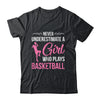 Funny Basketball Art For Girls Youth Teens Basketball Player Shirt & Tank Top | teecentury