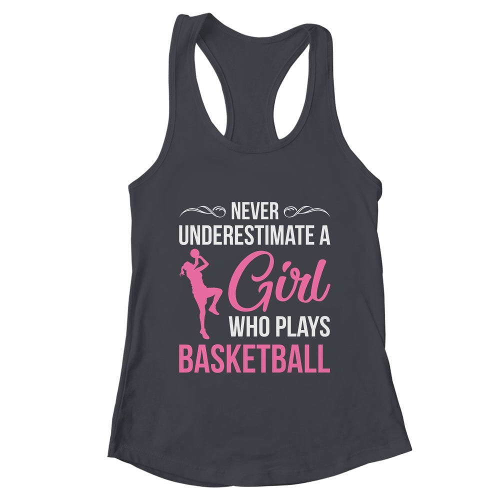 Funny Basketball Art For Girls Youth Teens Basketball Player Shirt & Tank Top | teecentury