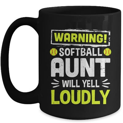 Funny Basketball Aunt Warning Basketball Will Yell Loudly Mug | teecentury