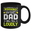 Funny Basketball Dad Warning Basketball Dad Will Yell Loudly Mug | teecentury