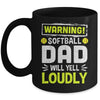 Funny Basketball Dad Warning Basketball Dad Will Yell Loudly Mug | teecentury