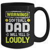 Funny Basketball Dad Warning Basketball Dad Will Yell Loudly Mug | teecentury