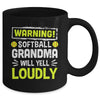 Funny Basketball Grandma Warning Basketball Will Yell Loudly Mug | teecentury