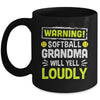 Funny Basketball Grandma Warning Basketball Will Yell Loudly Mug | teecentury