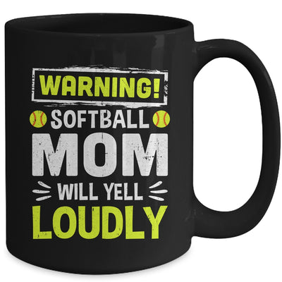 Funny Basketball Mom Warning Basketball Mom Will Yell Loudly Mug | teecentury