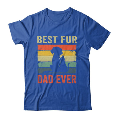 Funny Best Fur Dad Ever Vintage Dog Cat Lover Fathers Day Shirt & Hoodie | teecentury