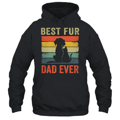 Funny Best Fur Dad Ever Vintage Dog Cat Lover Fathers Day Shirt & Hoodie | teecentury