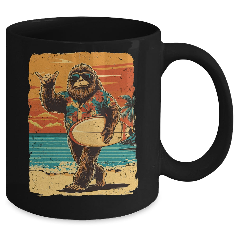 Funny Bigfoot Aloha Hawaiian Surfing Tropical Beach Surfer Mug | teecentury