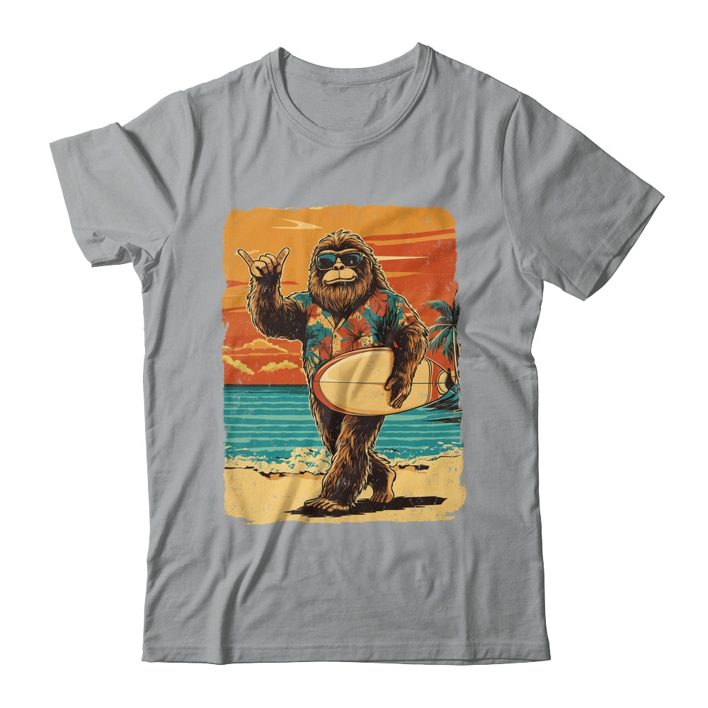 Funny Bigfoot Aloha Hawaiian Surfing Tropical Beach Surfer Shirt & Tank Top | teecentury
