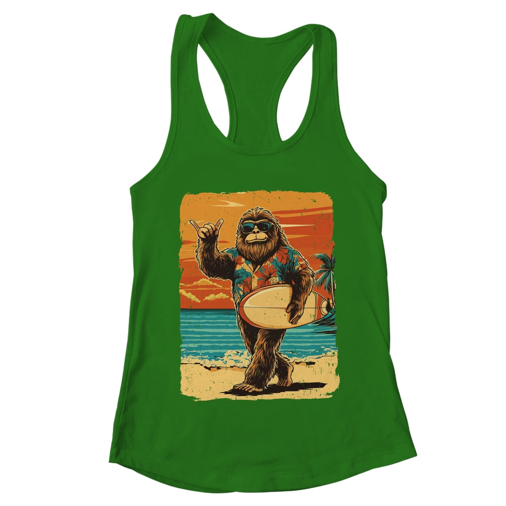 Funny Bigfoot Aloha Hawaiian Surfing Tropical Beach Surfer Shirt & Tank Top | teecentury