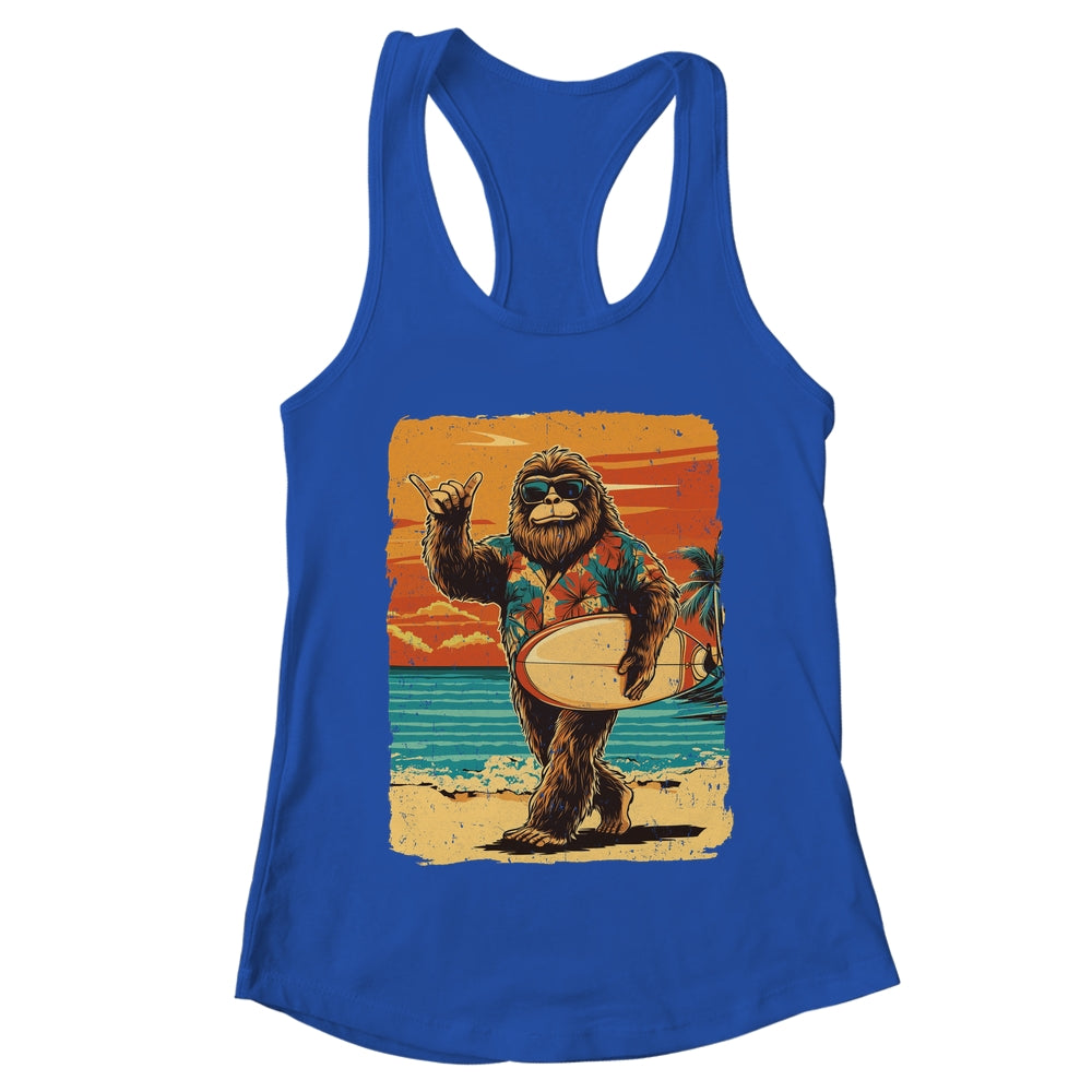 Funny Bigfoot Aloha Hawaiian Surfing Tropical Beach Surfer Shirt & Tank Top | teecentury