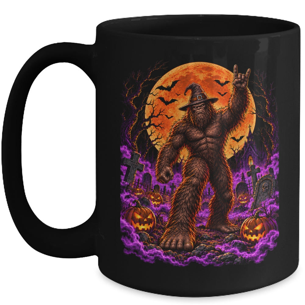 Funny Bigfoot Halloween Sasquatch Spooky Costume Men Boy Mug | teecentury