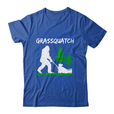 Funny Bigfoot Lawn Mowing Grassquatch Lawn Mower Men Women Shirt & Tank Top | teecentury