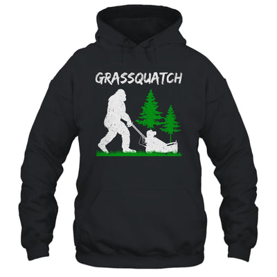 Funny Bigfoot Lawn Mowing Grassquatch Lawn Mower Men Women Shirt & Tank Top | teecentury