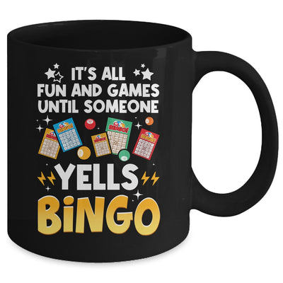 Funny Bingo For Men Women Lucky Bingo Make Me Yell Bingo Mug | teecentury