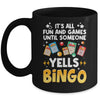 Funny Bingo For Men Women Lucky Bingo Make Me Yell Bingo Mug | teecentury