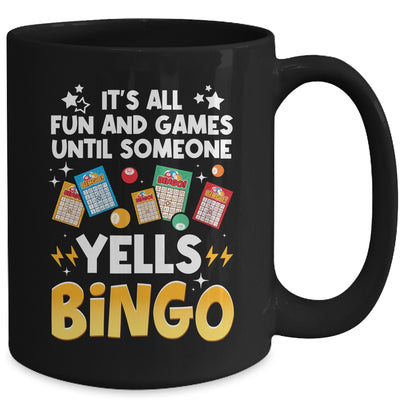 Funny Bingo For Men Women Lucky Bingo Make Me Yell Bingo Mug | teecentury