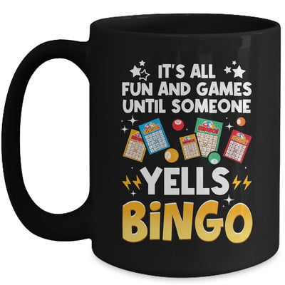 Funny Bingo For Men Women Lucky Bingo Make Me Yell Bingo Mug | teecentury