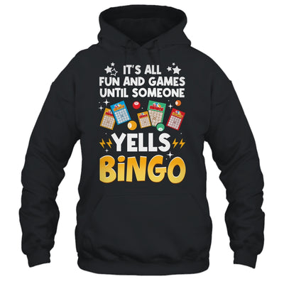 Funny Bingo For Men Women Lucky Bingo Make Me Yell Bingo Shirt & Tank Top | teecentury