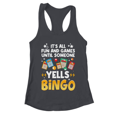 Funny Bingo For Men Women Lucky Bingo Make Me Yell Bingo Shirt & Tank Top | teecentury