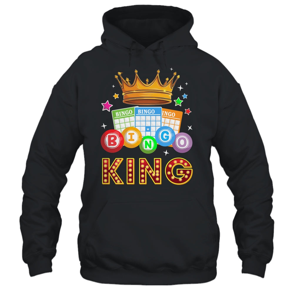 Funny Bingo King For Dad Men Bingo Lovers Casino Players Shirt & Hoodie | teecentury
