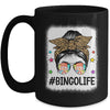 Funny Bingo Life Bingo Messy Buns Gambling Womens Bingo Mug | teecentury