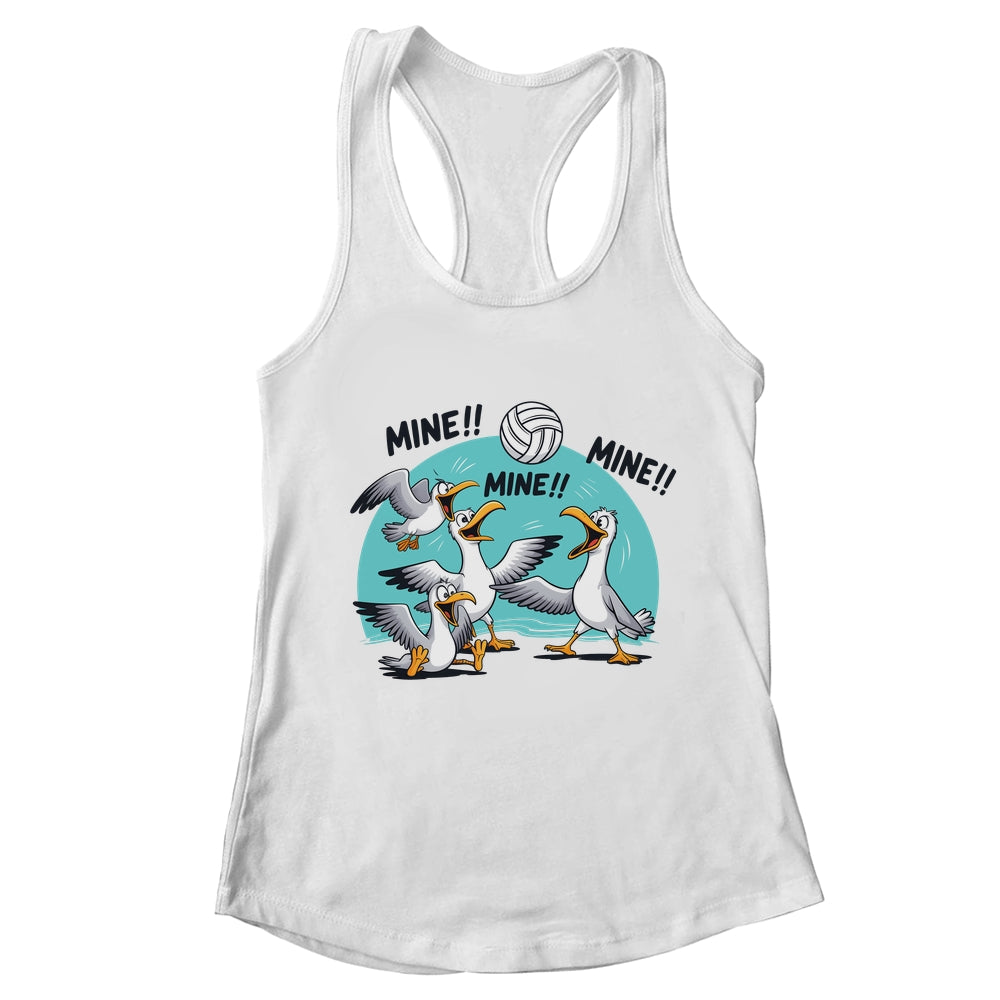Funny Bird Playing Volleyball Sport Ball Player Women Men Shirt & Tank Top | teecentury