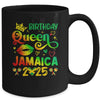 Funny Birthday Queen Jamaica 2025 Birthday Trip Vacation Mug | teecentury
