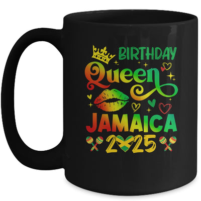 Funny Birthday Queen Jamaica 2025 Birthday Trip Vacation Mug | teecentury