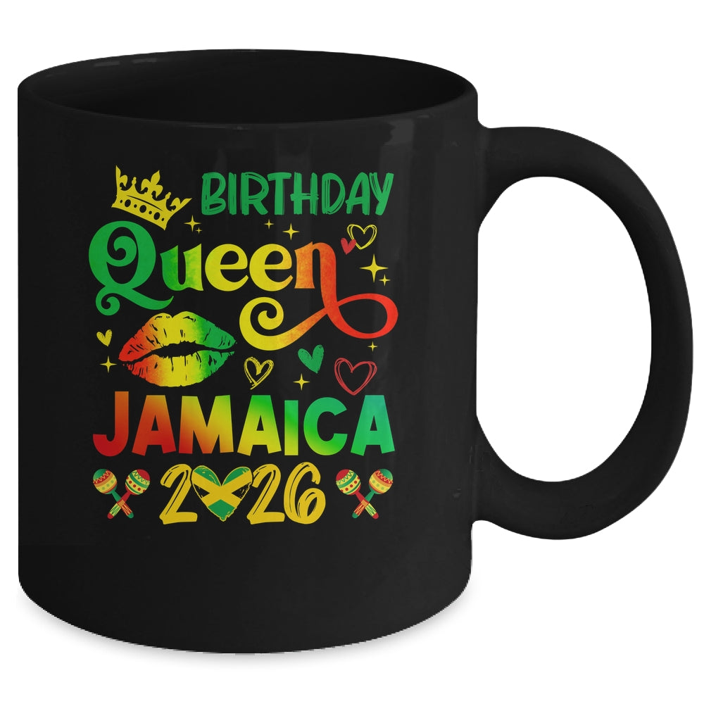 Funny Birthday Queen Jamaica 2026 Birthday Trip Vacation Mug | teecentury