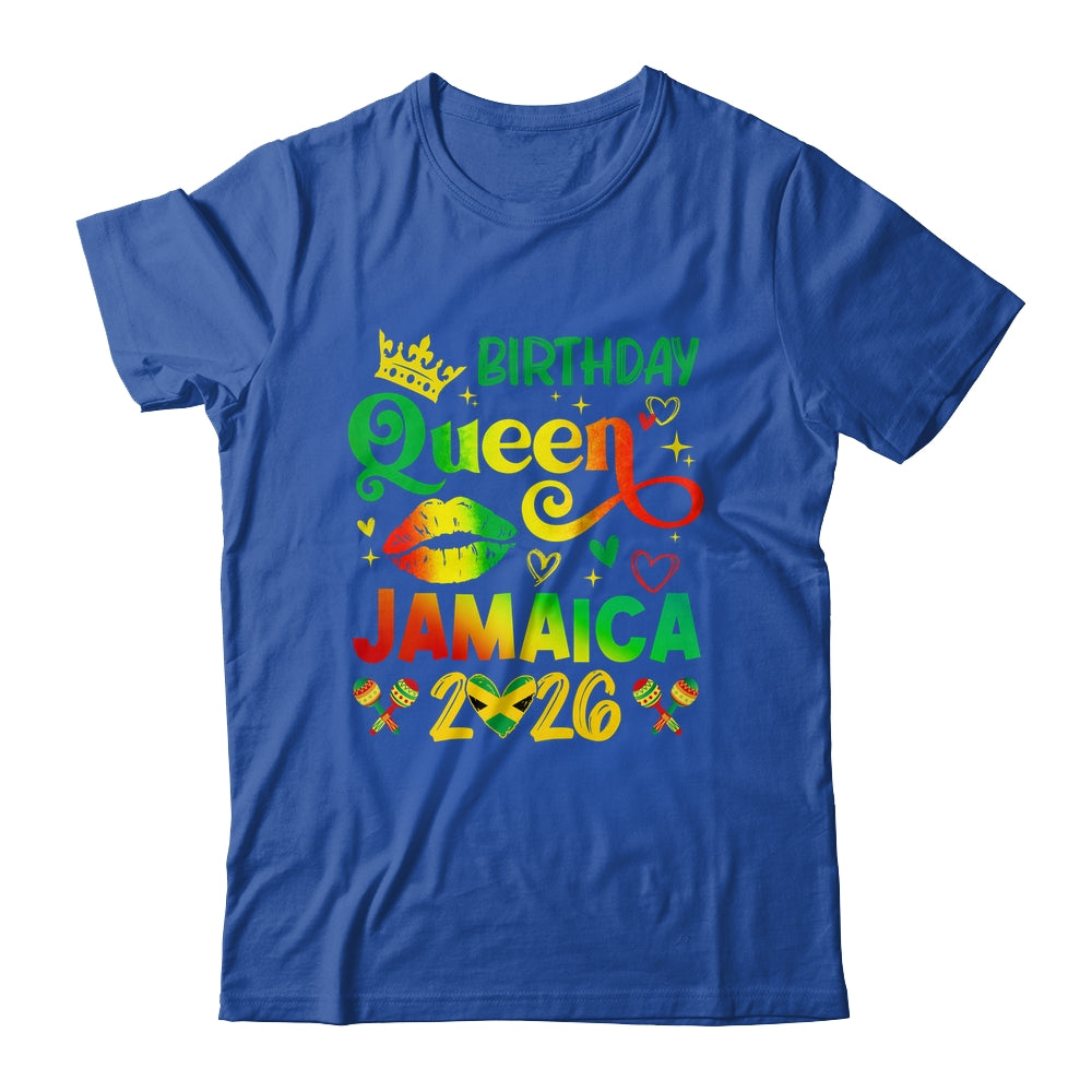 Funny Birthday Queen Jamaica 2026 Birthday Trip Vacation Shirt & Tank Top | teecentury