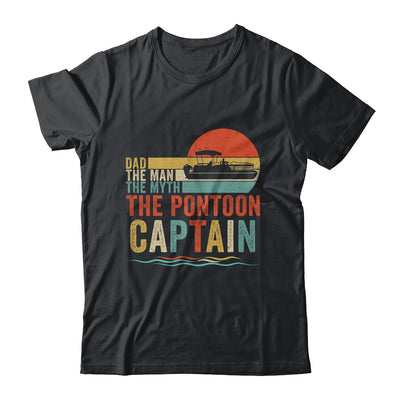 Funny Boat Boating Dad Man Myth Pontoon Captain Men Retro Shirt & Hoodie | teecentury