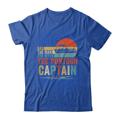 Funny Boat Boating Dad Man Myth Pontoon Captain Men Retro Shirt & Hoodie | teecentury