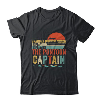 Funny Boat Boating Grandpa Man Myth Pontoon Captain Retro Shirt & Hoodie | teecentury