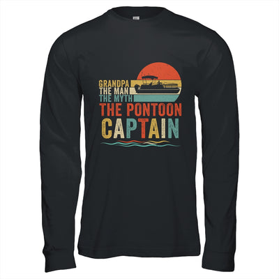 Funny Boat Boating Grandpa Man Myth Pontoon Captain Retro Shirt & Hoodie | teecentury