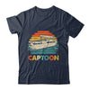 Funny Boating Captoon Pontoon Boat For Men Tritoon Captain Shirt & Tank Top | teecentury