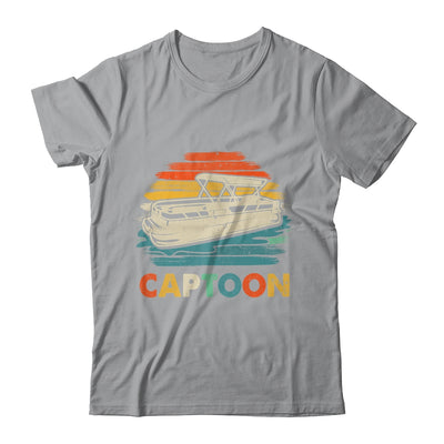 Funny Boating Captoon Pontoon Boat For Men Tritoon Captain Shirt & Tank Top | teecentury