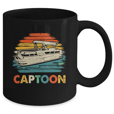 Funny Boating Captoon Pontoon Boat For Men Tritoon Captain Mug | teecentury