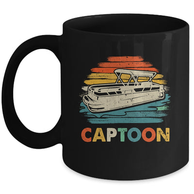 Funny Boating Captoon Pontoon Boat For Men Tritoon Captain Mug | teecentury