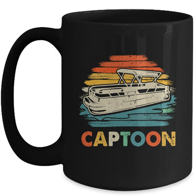 Funny Boating Captoon Pontoon Boat For Men Tritoon Captain Mug | teecentury