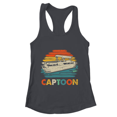 Funny Boating Captoon Pontoon Boat For Men Tritoon Captain Shirt & Tank Top | teecentury