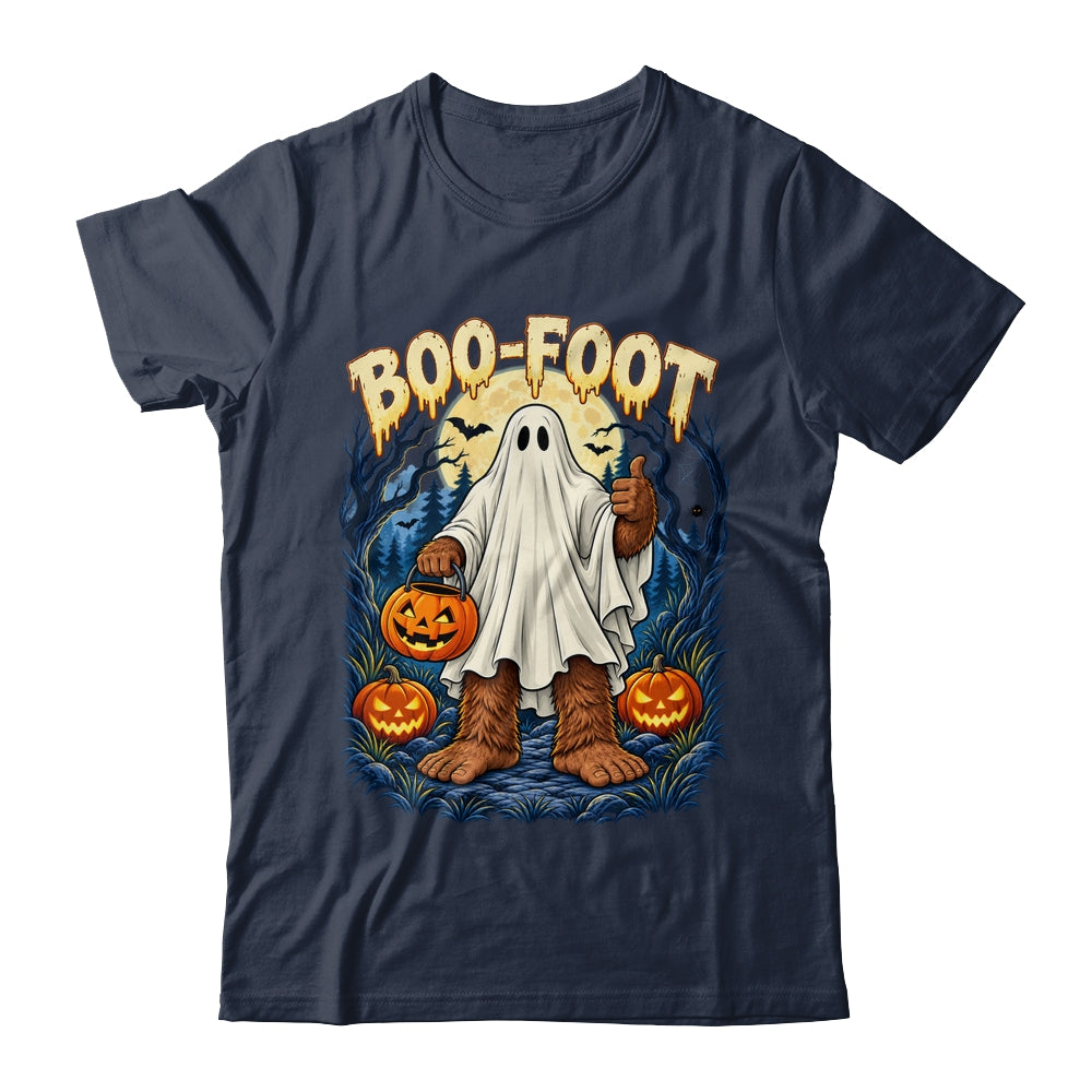 Funny Boo-Foot Bigfoot Sasquatch Ghost Costume Halloween Shirt & Hoodie | teecentury