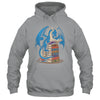 Funny Book Lover Bookworm Reading Books Dragon Reading Book Shirt & Hoodie | teecentury